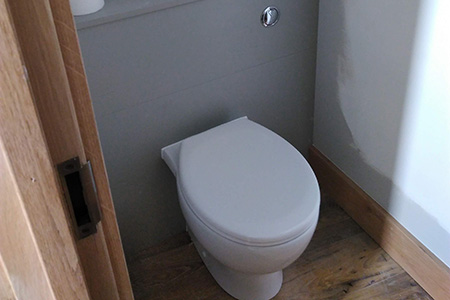 new cloakroom fitting