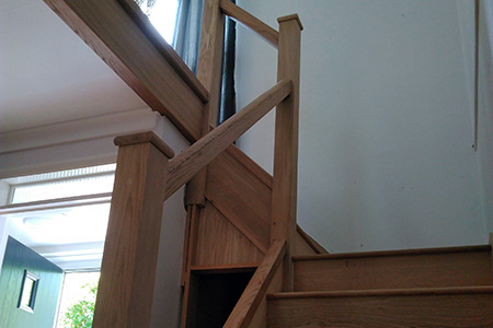 Bespoke L shape staircase design