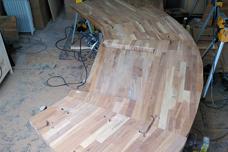 bespoke worktops and cupboard